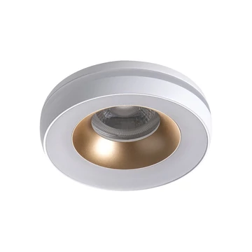 KANLUX ELICEO DSO W/G Dekorációs keret, Gx5,3/GU10, max 10W, Ø96x42mm, IP20, fehér / arany (35283)