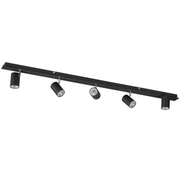 KANLUX EVALO EL-5I B-SR Fali-mennyezeti lámpatest, GU10, 5 x max 10W, PAR16, 1230x80x120mm, fekete (35689)