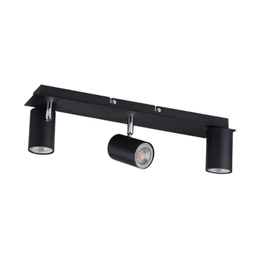 KANLUX EVALO EL-3I B-SR Fali-mennyezeti lámpatest, GU10, 3 x max 10W, PAR16, 450x80x120mm, fekete (35695)