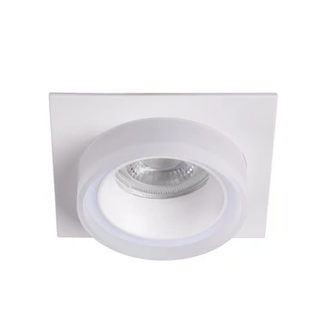 KANLUX LONVI DSL W/W Dekorációs keret, Gx5,3/GU10, max 10W, 43x92x92mm, IP20, fehér (35740)
