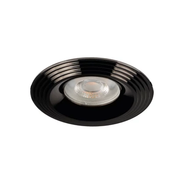 KANLUX LIGLO DSO BC Dekorációs keret, Gx5,3/GU10, max 10W, Ø97x27mm, IP20, fényes fekete (35775)