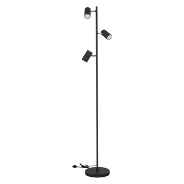 KANLUX EVALO FL 3xGU10 B-SR Állólámpa, Ø230x1540mm, fekete (35788)
