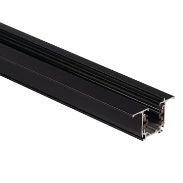 KANLUX TEAR N R-TR 2M-B Süllyesztett sín, vezetősín rendszer tartozék, 2000x58x36mm, IP20, fekete (35801)