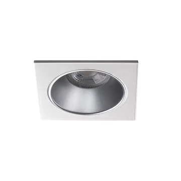 KANLUX GLOZO DSL SR/W Dekorációs keret, Gx5,3/GU10, max 10W, 88x88x48mm, IP20, ezüst / fehér (36213)