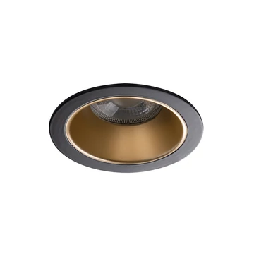 KANLUX GLOZO DSO G/B Dekorációs keret, Gx5,3/GU10, max 10W, Ø89x48mm, IP20, arany / fekete (36224)