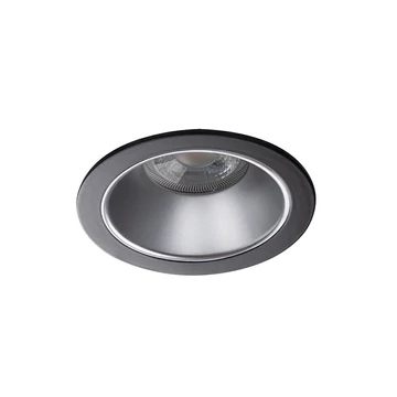 KANLUX GLOZO DSO SR/B Dekorációs keret, Gx5,3/GU10, max 10W, Ø89x48mm, IP20, ezüst / fekete (36225)