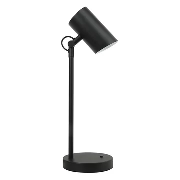 KANLUX AGZAR E14 B Asztali lámpa, E14, max 5W, 160x160mm, fekete (36250)