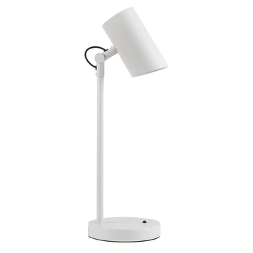 KANLUX AGZAR E14 W Asztali lámpa, E14, max 5W, 160x160mm, fehér (36251)