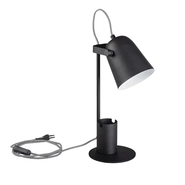 KANLUX RAIBO E27 B Asztali lámpa, E27, max 5W, 150x140mm, fekete (36280)