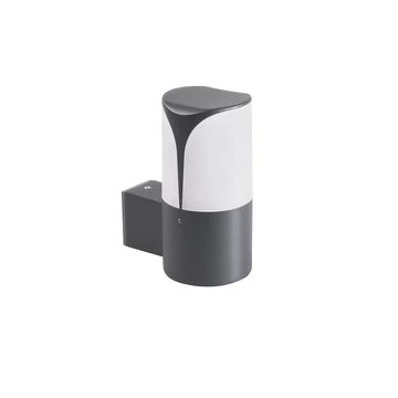 KANLUX PRESO EL 18 GR Kerti fali lámpatest, cserélhető fényforrású, E27, max 10W, 180x90x140mm, IP44, grafit (36543)