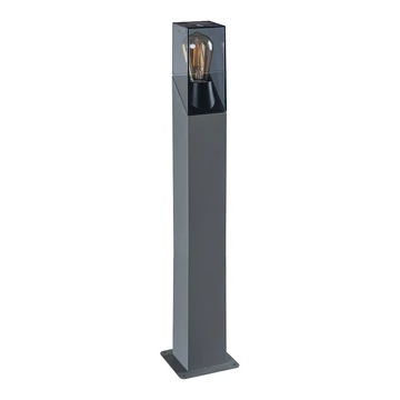 KANLUX LAVEN 80 GR Kerti állólámpa, cserélhető fényforrású, E27, max 10W, 800x130x130mm, IP44, grafit (36545)