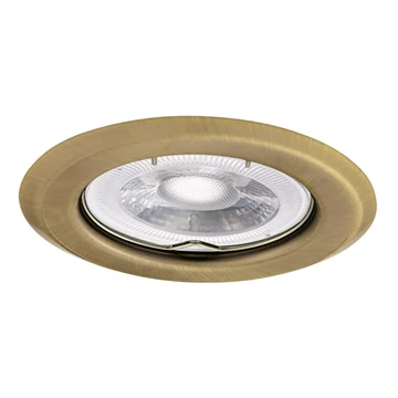 KANLUX ARGUS II CT-2114-BR/M Dekorációs keret, Gx5,3/GU10, max 10W, Ø82x34mm, IP20, matt réz (37151)