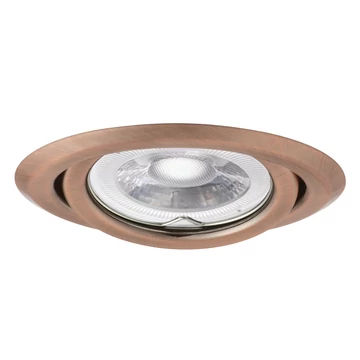 KANLUX ARGUS II CT-2115-AN Dekorációs keret, Gx5,3/GU10, max 10W, Ø97x24mm, IP20, matt réz (37157)