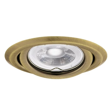 KANLUX ARGUS II CT-2115-BR/M Dekorációs keret, Gx5,3/GU10, max 10W, Ø97x24mm, IP20, matt réz (37158)
