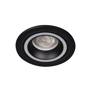KANLUX FELINE DSO B/B Dekorációs keret, Gx5,3/GU10, max 10W, Ø90x25mm, IP20, fekete (37250)