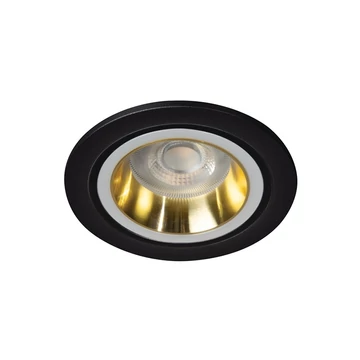 KANLUX FELINE DSO G/B Dekorációs keret, Gx5,3/GU10, max 10W, Ø90x25mm, IP20, arany / fekete (37251)