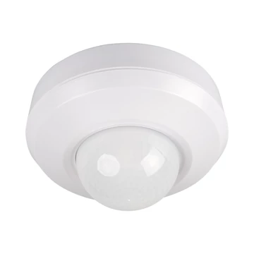 KANLUX SENTO-O-WT-W PIR Mozgásérzékelő, 3xPIR, 360°-os jelenlétérzékelős, Ø111mm, IP44/20, fehér (37366)