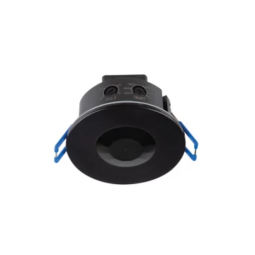 KANLUX MERGE-WT-O-B/B PIR Mozgásérzékelő, 360°-os, Ø76x49mm, IP65/20, fekete (37371)