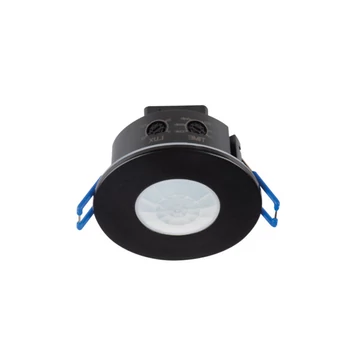 KANLUX MERGE-WT-O-B PIR Mozgásérzékelő, 360°-os, Ø76x49mm, IP65/20, fekete (37372)