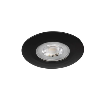 KANLUX FIZU IP44 4,8W NW-B LED lámpatest, 4.8W, 4000K, Ø80x32mm, IP44/20, fekete (38261)