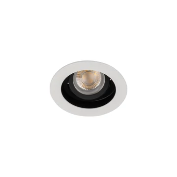 KANLUX ARET DTO B/W Dekorációs keret, Gx5,3/GU10, max 10W, Ø100x40mm, IP20, fehér / fekete (38360)