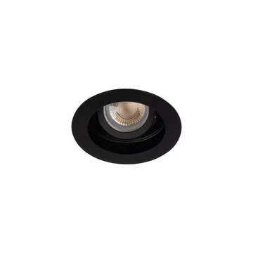 KANLUX ARET DTO B/B Dekorációs keret, Gx5,3/GU10, max 10W, Ø100x40mm, IP20, fekete (38362)