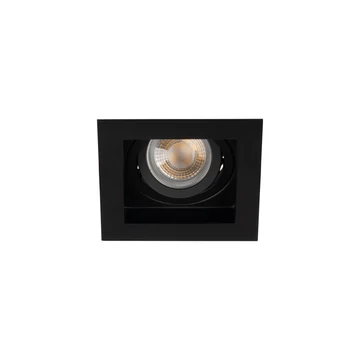 KANLUX ARET DTL B/B Dekorációs keret, Gx5,3/GU10, max 10W, 100x100x40mm, IP20, fekete (38365)