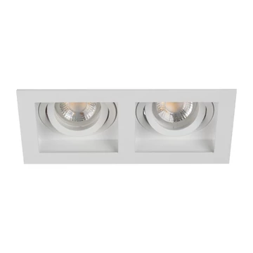 KANLUX ARET 2xDTL W/W Dekorációs keret, Gx5,3/GU10, 2 x max 10W, 185x100x40mm, IP20, fehér (38367)