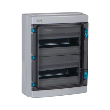KANLUX KDB-IP65-S26T Falon kívüli elosztódoboz, 2x13P, 1500V AC; 1500V DC, 420x140x323mm, szürke (38454)