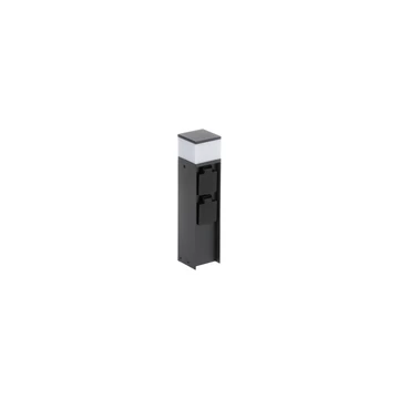 KANLUX DASTEN 30 S SO B Cserélhető fényforrású kerti állólámpa, G9, max 11W, 300x70x70mm, IP44, antracit (38769)