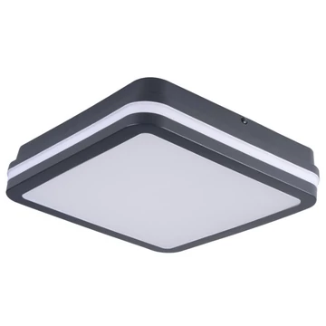 KANLUX BENO 24-30W CCT-L-SEG Mennyezeti LED lámpa, mikroh.mozgásé., 24/30W, 3000/3500/4000K, max 2690 / 2940 / 2880lm, 260x260x57mm, IP65, grafit (38780)