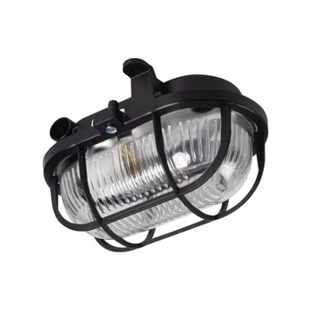 KANLUX MILO 7040T/P-B Oldalfali/mennyezeti hajólámpa, E27, max 25W, IP44, fekete (8092)
