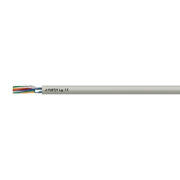 J-Y(St)Y 3 x 2 x 0,8mm2 (300V) PVC szig. tömör réz, árnyékolt, telekommunikációs kábel, szürke (KB100128888)