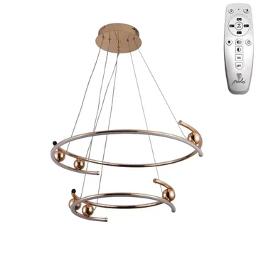 NEDES Dizájn lámpa, LED világítás + vezérlés 80W - J4346/GCH