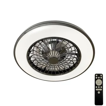 NEDES Dizájn lámpa, LED mennyezeti lámpa OPAL + mennyezeti ventilátor + távvezérlő 48W - LCL6341