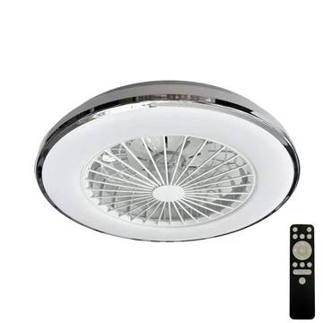 NEDES Dizájn lámpa, LED mennyezeti lámpa OPAL + mennyezeti ventilátor + távvezérlő 48W - LCL6342