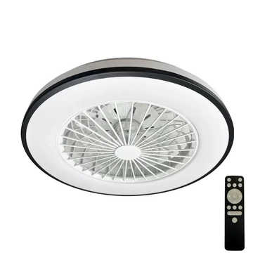 NEDES Dizájn lámpa, LED mennyezeti lámpa OPAL + mennyezeti ventilátor + távvezérlő 48W - LCL6344