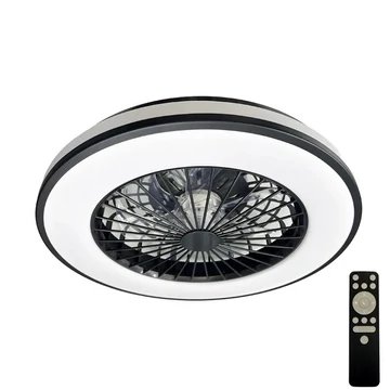 NEDES Dizájn lámpa, LED mennyezeti lámpa OPAL + mennyezeti ventilátor + távvezérlő 48W - LCL6346