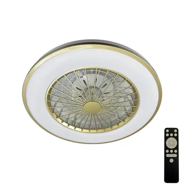 NEDES Dizájn lámpa, LED mennyezeti lámpa OPAL + mennyezeti ventilátor + távvezérlő 48W - LCL6347