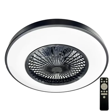 NEDES Dizájn lámpa, LED mennyezeti lámpa + mennyezeti ventilátor + távvezérlő 72W - LCL6351