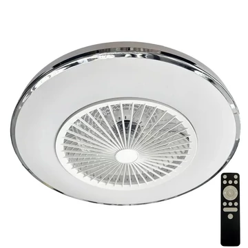 NEDES Dizájn lámpa, LED mennyezeti lámpa + mennyezeti ventilátor + távvezérlő 72W - LCL6352