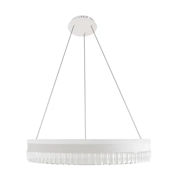 NEDES Dizájn lámpa, LED luxusos függesztett kristálycsillár + távvezérlő 80W - TA2302/W