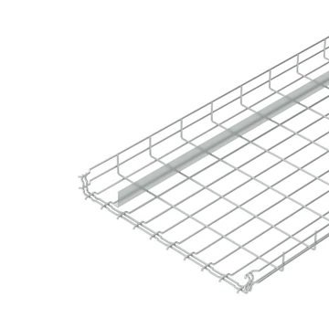 OBO Bettermann GRM-T 55 500 G GRM rácsos kábeltálca 1 válaszfallal 55x500x3000 galvanikusan horganyzott, EN ISO 19598 / EN ISO 4042 (6006458)