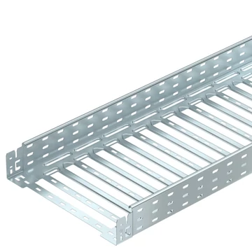 OBO Bettermann MKSM 840 FS MKSM kábeltálca perforált, gyorsösszekötővel 85x400x3050 szalaghorganyzott, DIN EN 10346 (6059088)
