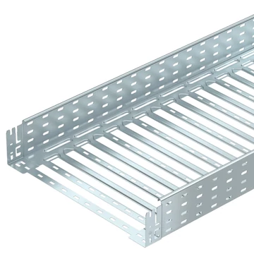 OBO Bettermann MKSM 150 FS MKSM kábeltálca perforált, gyorsösszekötővel 110x500x3050 szalaghorganyzott, DIN EN 10346 (6059166)