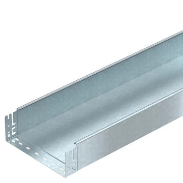 OBO Bettermann MKSMU 130 FT MKSMU kábeltálca perf. nélkül gyorsösszekötővel 110x300x3050 merítetten tűzihorganyzott, DIN EN ISO 1461 (6059405)