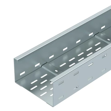 OBO Bettermann WKSG 120 FS nagyfesztávú kábeltálca perforált, fenékbordával 110x200x6000 szalaghorganyzott, DIN EN 10346 (6098111)
