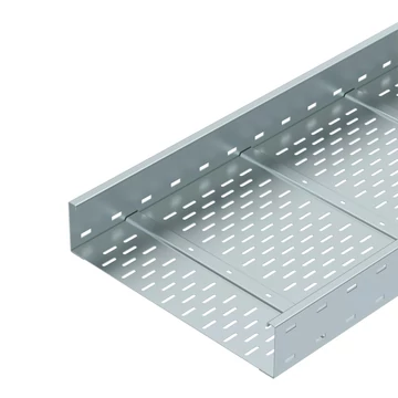 OBO Bettermann WKSG 150 FS nagyfesztávú kábeltálca perforált, fenékbordával 110x500x6000 szalaghorganyzott, DIN EN 10346 (6098123)