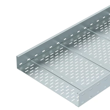 OBO Bettermann WKSG 160 FS nagyfesztávú kábeltálca perforált, fenékbordával 110x600x6000 szalaghorganyzott, DIN EN 10346 (6098127)