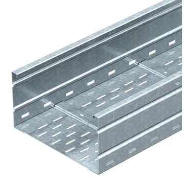 OBO Bettermann WKSG 164 FT nagyfesztávú kábeltálca perforált, fenékbordával 160x400x6000 merítetten tűzihorganyzott, DIN EN ISO 1461 (6098558)